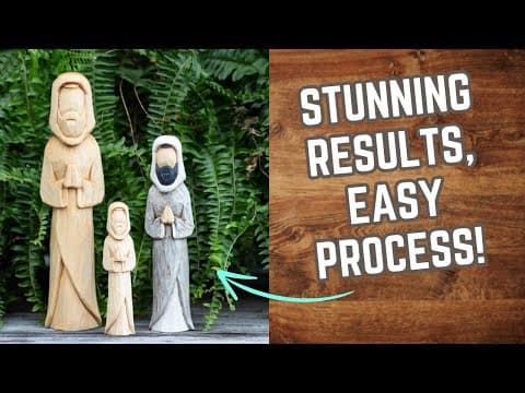 Carve a Joseph Figure for Your Nativity Scene with Ease! Step by Step Wood Carving Tutorial