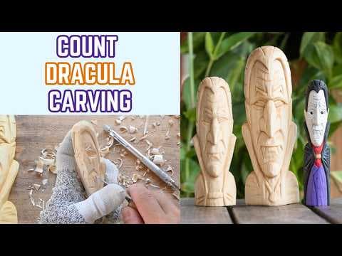 How to Carve Dracula - Halloween Vampire Carving Tutorial Step by Step