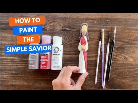 How to Paint the Simple Savior   Jesus Carving Painting Tutorial