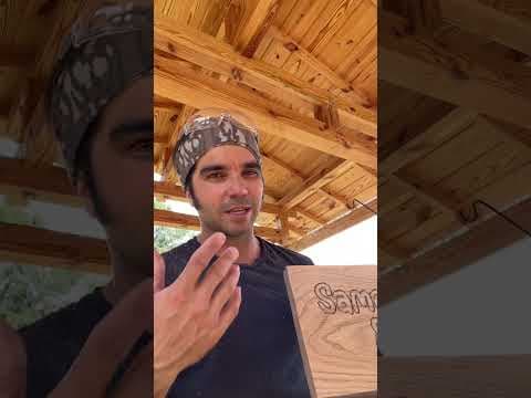 Carving a Rustic Sign