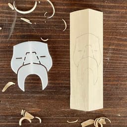 Wood Carving Stencils, Gnome, Bearded Man and Santa Figures (Spirit Face & Eyes)