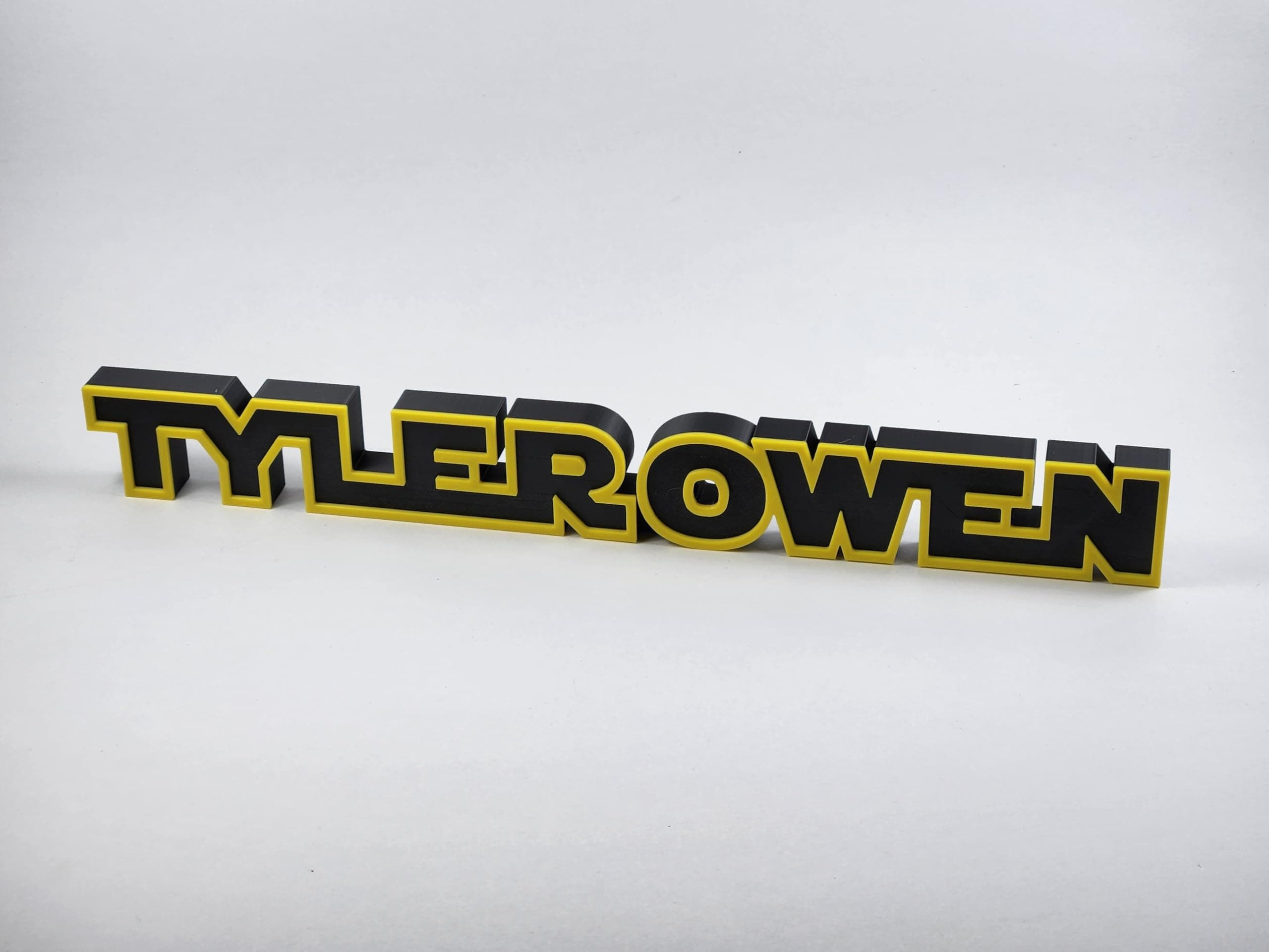 Star Wars Inspired Nameplate - Desk or Shelf Decoration | Mancave Gift | Desk Gift for Kids | Customizable Office Plaque | Multi-Color (Single Line) product image 6