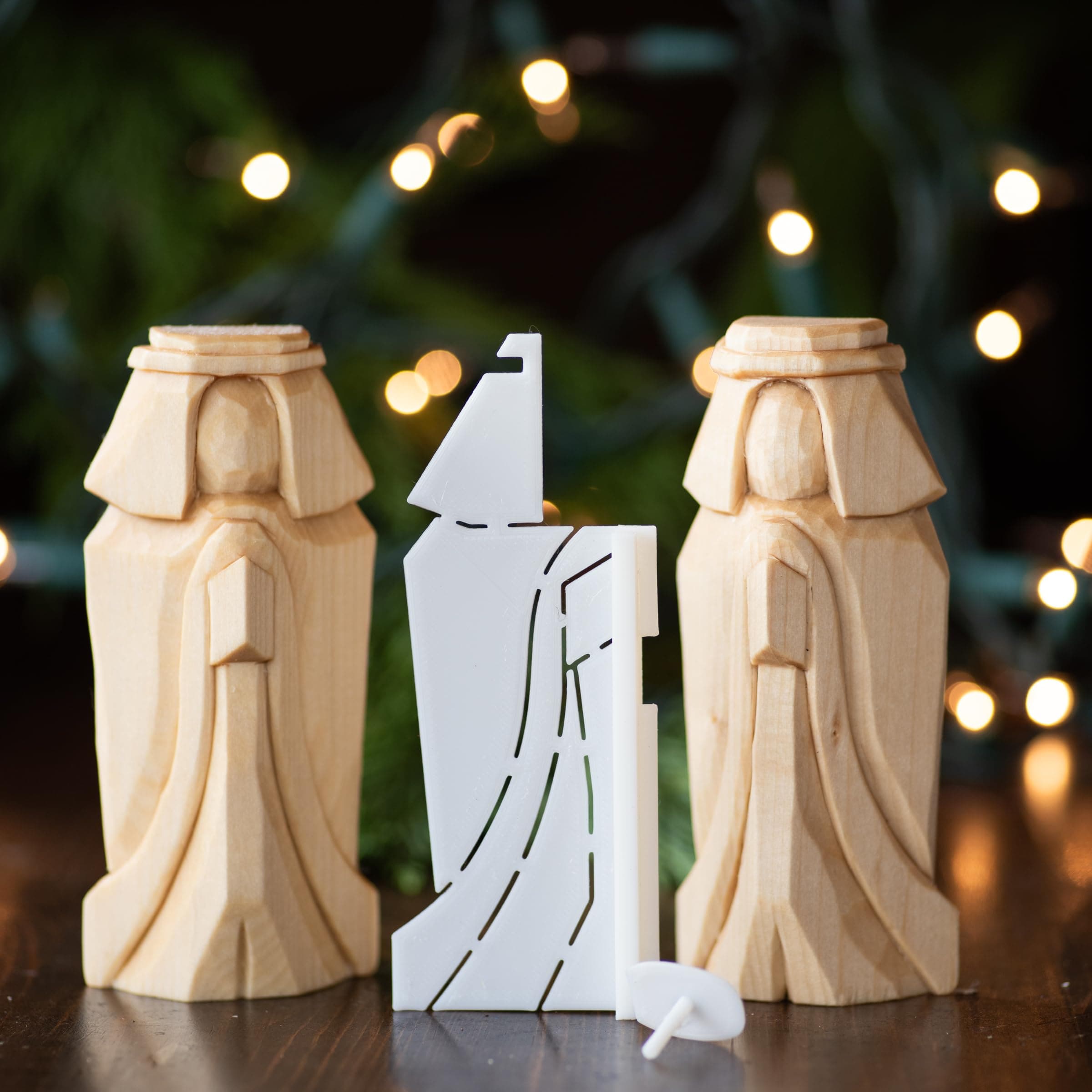Nativity Set Wood Carving Stencil Template | Joseph, Mary and Manger product image 5