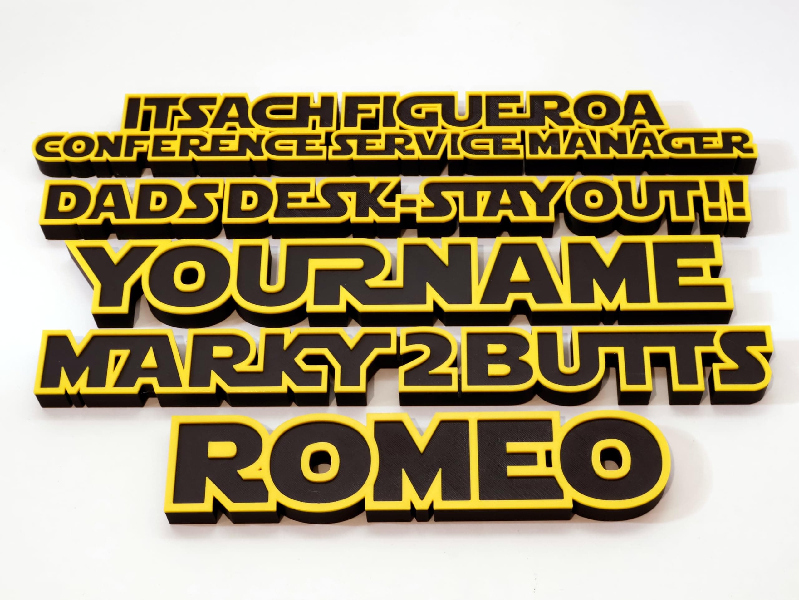 Star Wars Decorative Nameplate - Customizable Office Plaque product image 7