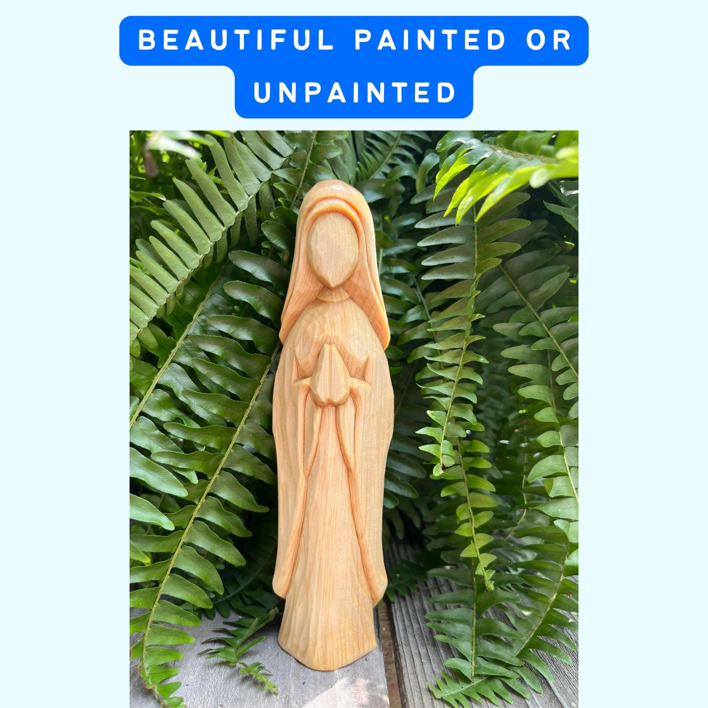 Mother Mary Wood Carving Stencil product image 6