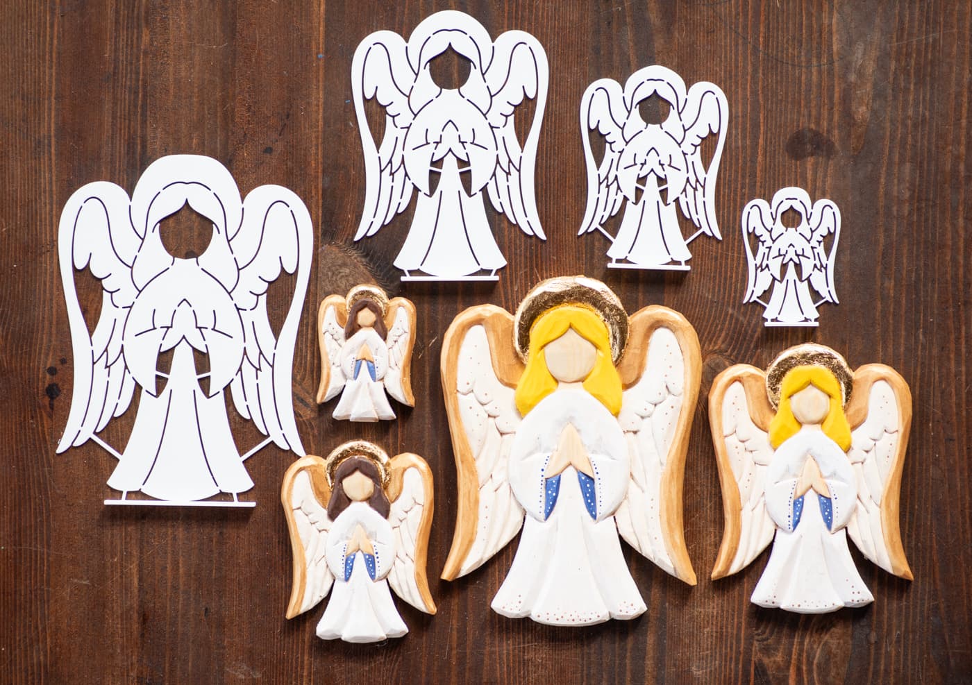 Flat Angel Carving Stencil product image 2