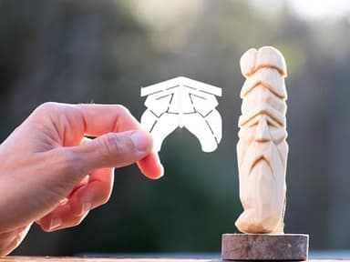 Wizard Wood Carving Stencil