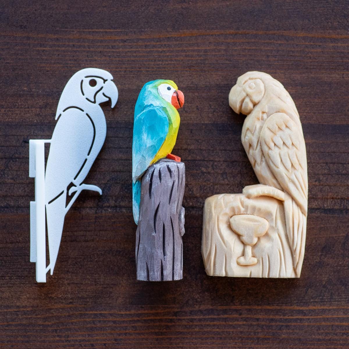 Parrot Wood Carving Stencil SET | 3D Printed Template for Caricature & Wood Spirit Designs | Tutorial Video in Description