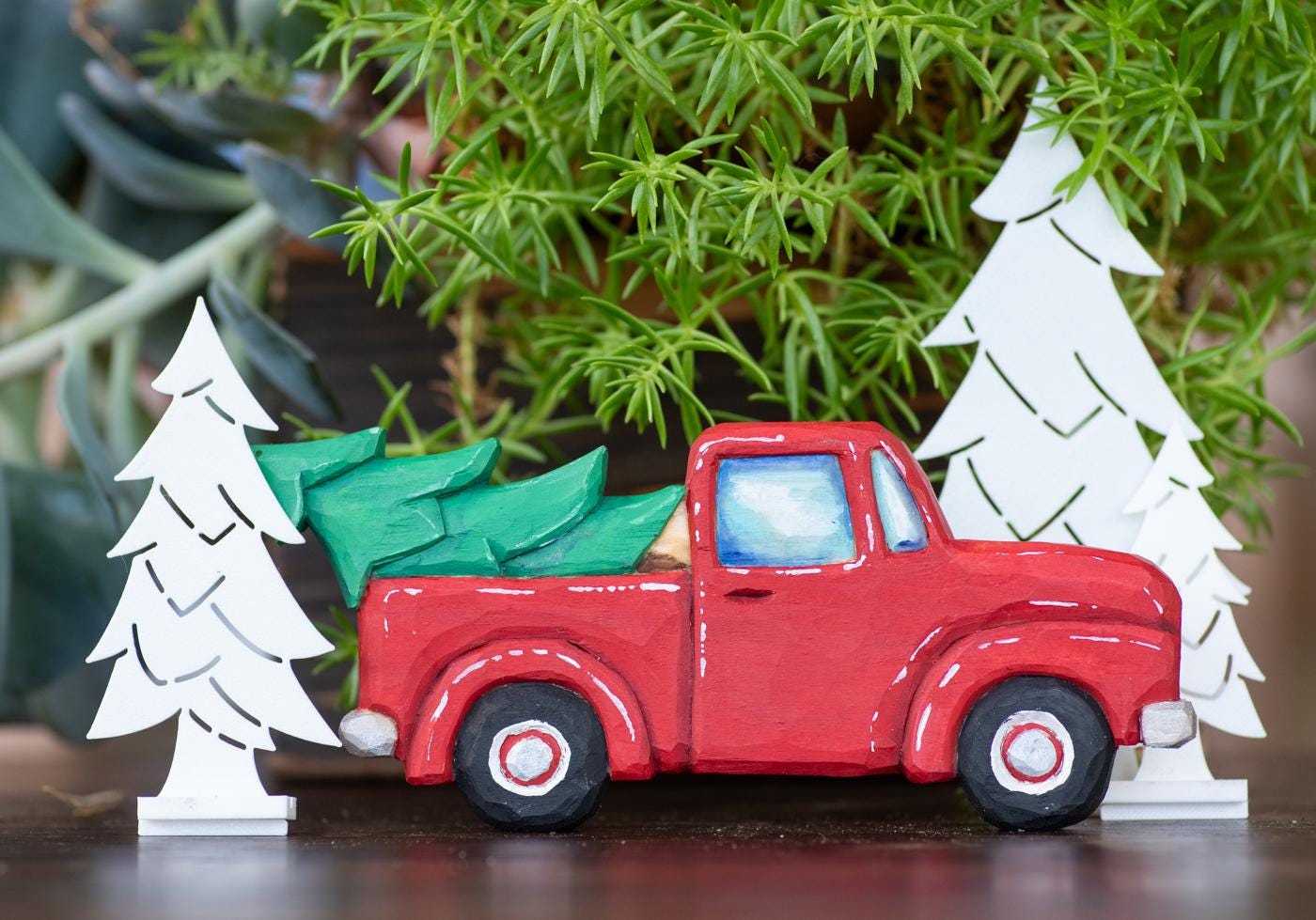 Classic Vintage Truck Stencil wood carving template for whittling | Tutorial Video Included