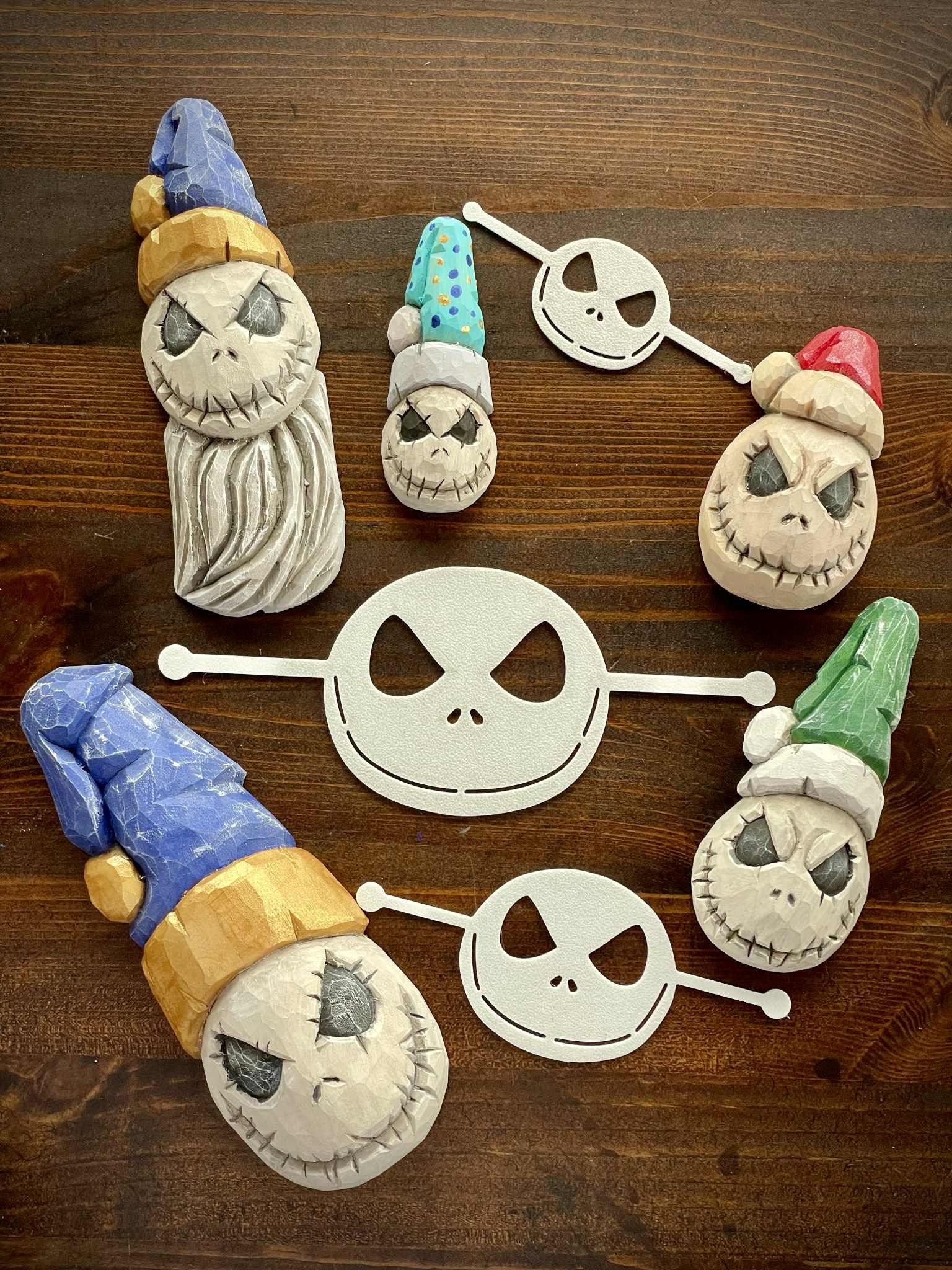Christmas Ghost Wood Carving Stencil