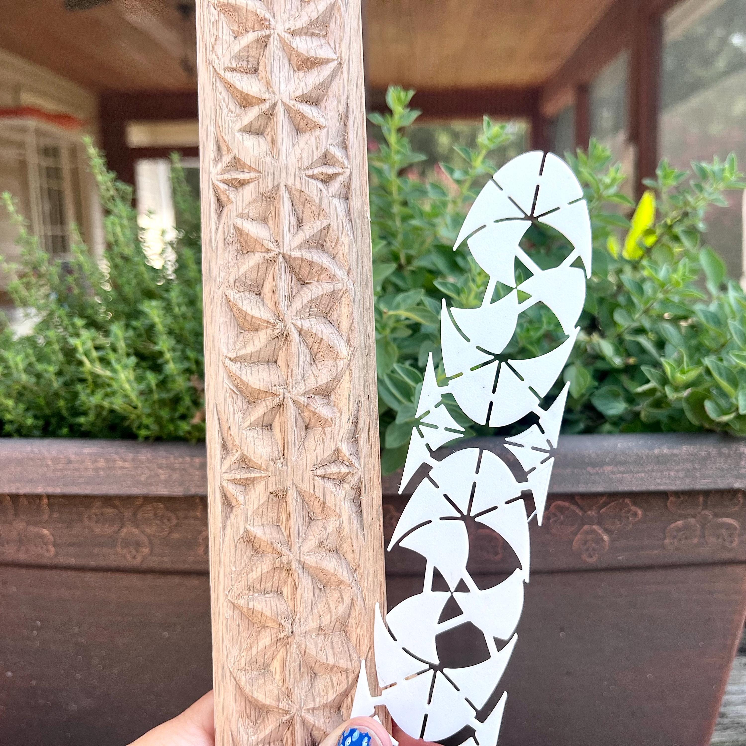 Chip Carving Geometric Pattern Stencil