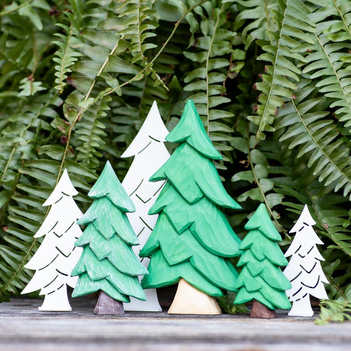 Christmas Tree Wood Carving Stencil